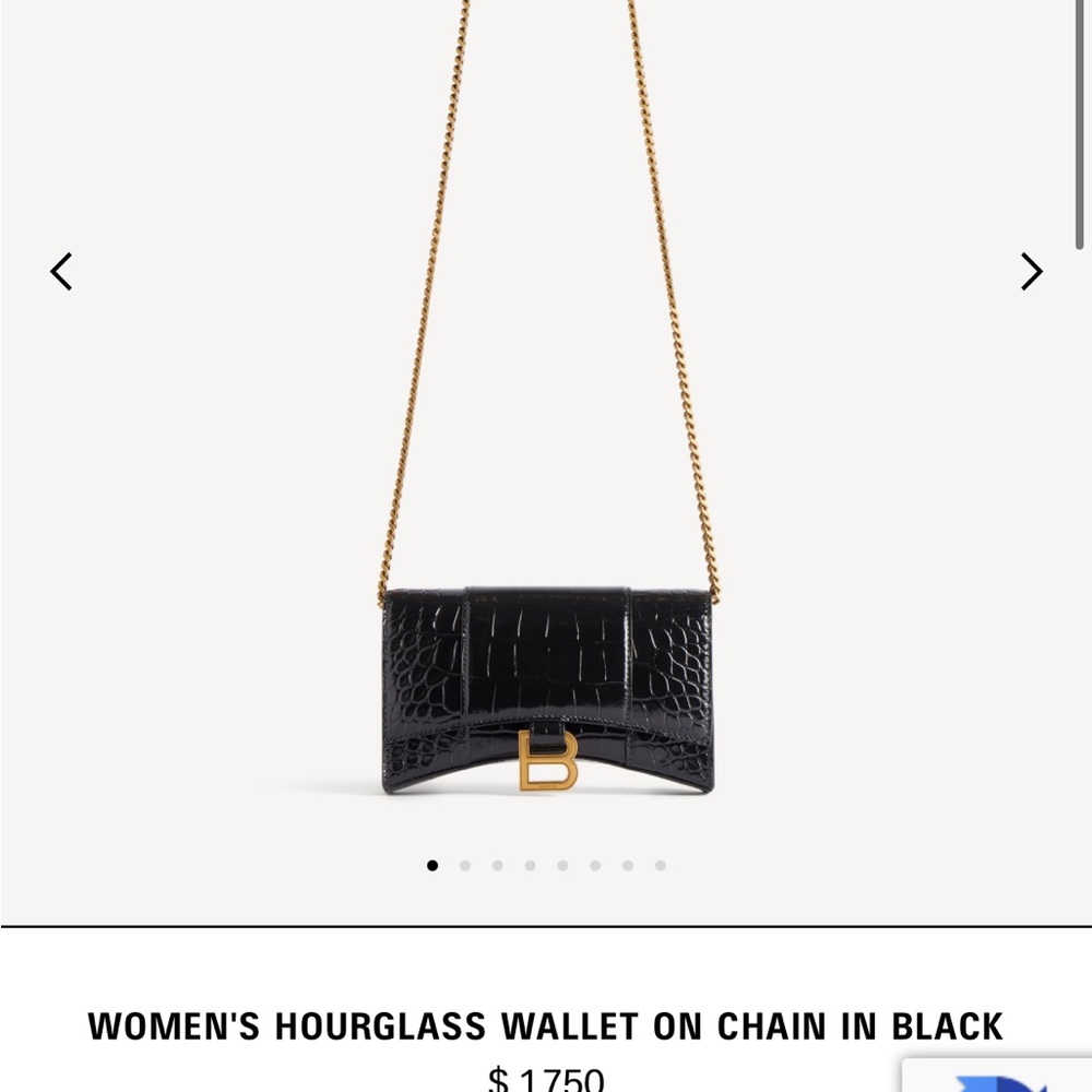 Balenciaga Hourglass Wallet on Chain Purse Entrupy Authenticated - Picture 14 of 16